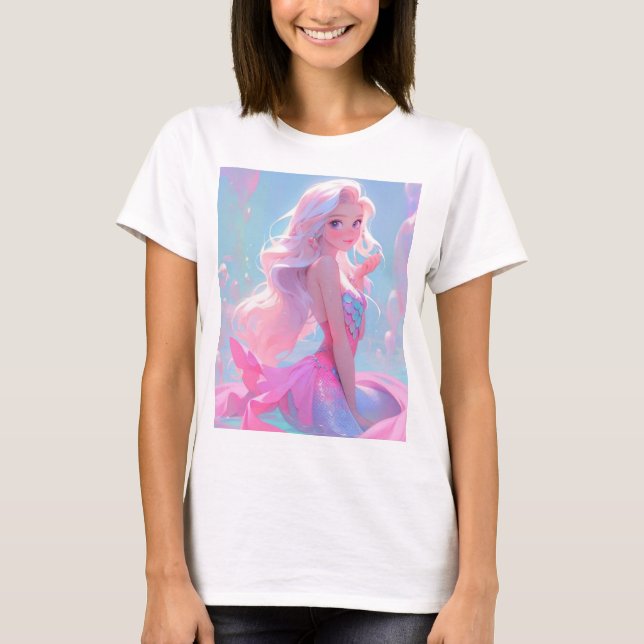 Niedliche Rosa Regenbogenfee Barbie Puppe T - Shir T-Shirt (Vorderseite)