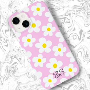 Niedliche Rosa Retro-Gänse auf gürtelblütigen Case-Mate iPhone 14 Hülle