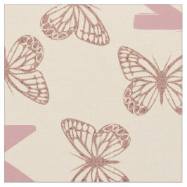 Niedliche rosa Schmetterlinge und kundenspezifisch Stoff