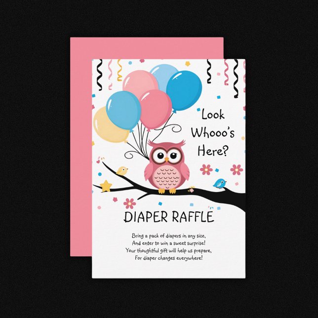 Niedliche rosa Schüssel mit Balloons & Confetti Ba Begleitkarte (Von Creator hochgeladen)