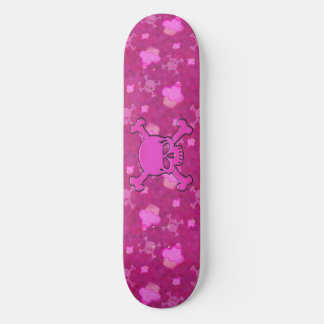 Niedliche rosa Skulls & Cupcakes Skateboard
