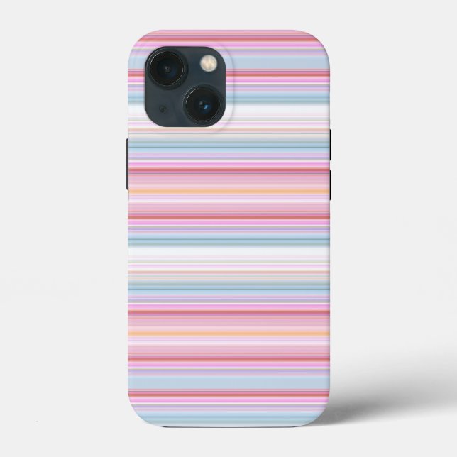 Niedliche, rosa Streifen Case-Mate iPhone Hülle (Rückseite)