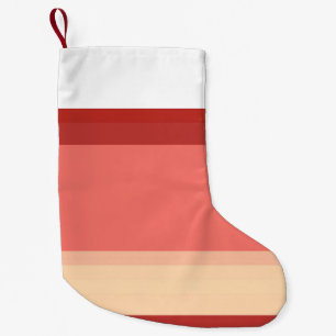 Niedliche, rosa Streifen Kleiner Weihnachtsstrumpf