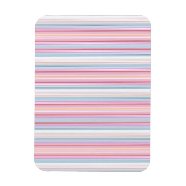 Niedliche, rosa Streifen Magnet (Vertikal)