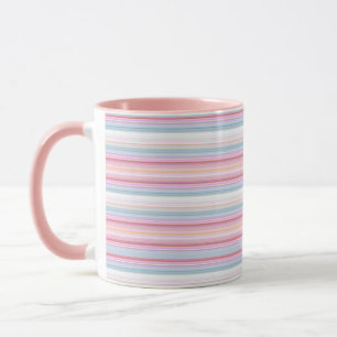 Niedliche, rosa Streifen Tasse