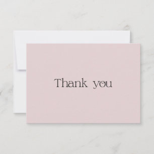 Niedliche rosa Typografie Swash Dankeschön-Karte Dankeskarte