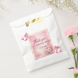 Niedliche Rosa Wasserfarbe gürtliche Burg Prinzess Geschenktütchen