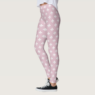 niedliche Rosa-weiße Heiligen und Winkel Hipster D Leggings