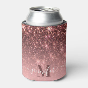 Niedliche Rose Gold Glitzer Dosenkühler