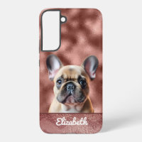 Niedliche Rose Gold Pink French Bulldog Hübsch Chi