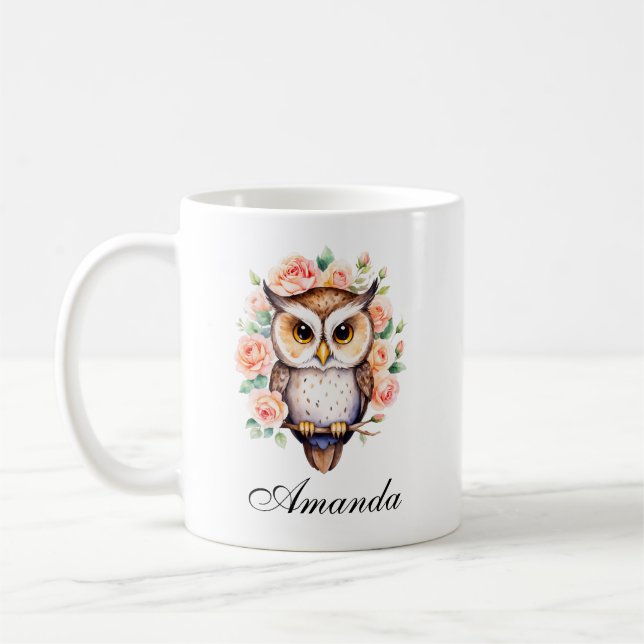 Niedliche Rose Kaffeetasse (Links)