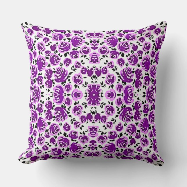 Niedliche Rose Kissen (Vorderseite)