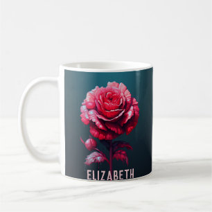 Niedliche Rose Monogramm Wasser Flasche Rose Kaffe Kaffeetasse