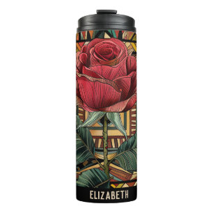 Niedliche Rose Thermosbecher