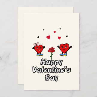 Niedliche rote Herzen Feiertagskarte