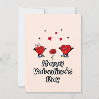 Niedliche rote Herzen Feiertagskarte