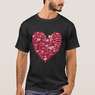 Niedliche rote Herzen T-Shirt