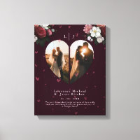 Niedliche rote Herzform Paare Fotos Geschenk