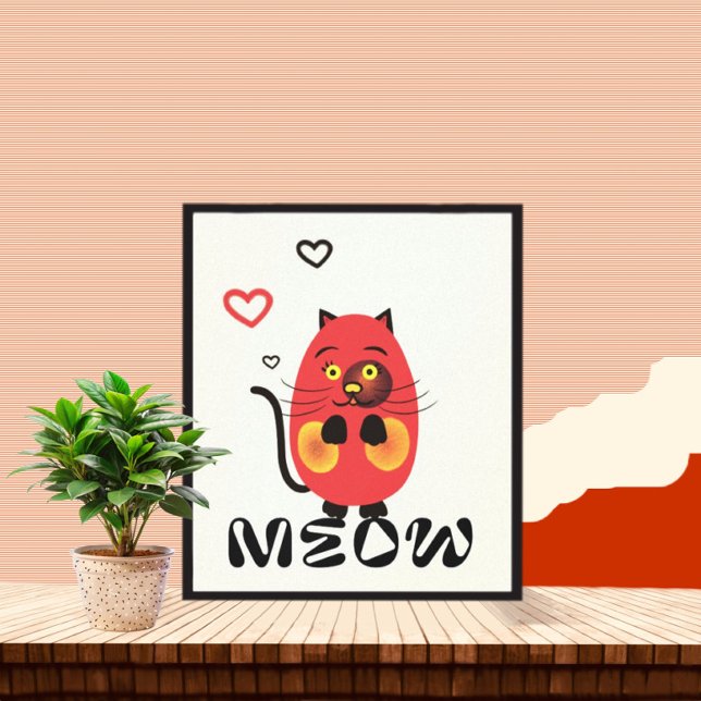 Niedliche rote Katze Leinwanddruck (Von Creator hochgeladen)