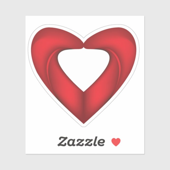 Niedliche Rote Liebe Aufkleber (Blatt)