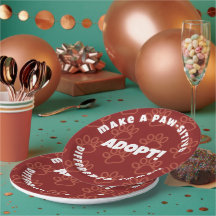 Niedliche rote Pawprints Machen Sie einen paw-siti