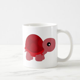 Niedliche rote Schildkröte Kaffeetasse