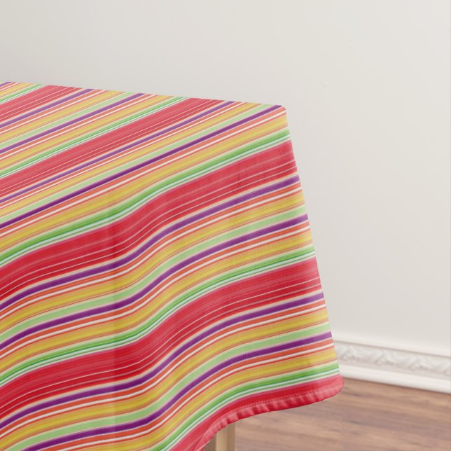Niedliche rote Streifen Tischdecke (Beispiel)