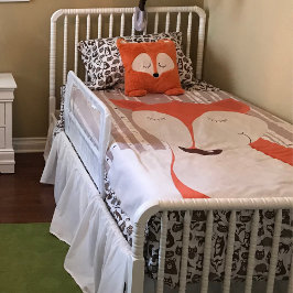 Niedliche Rotfuchs-Waldbäume Fleecedecke