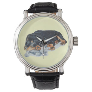 niedliche rottweiler armbanduhr