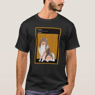 Niedliche Rough Collie Dog Herding Hunde T-Shirt