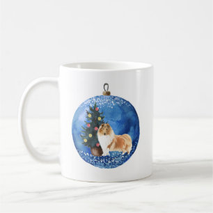 Niedliche Rough Collie Keramik Tasse