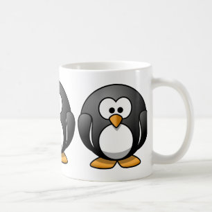 Niedliche Round Pinguin Designs Kaffeetasse