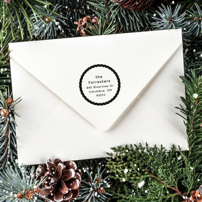 Niedliche Rücksendeadresse Gummistempel (Von Creator hochgeladen)