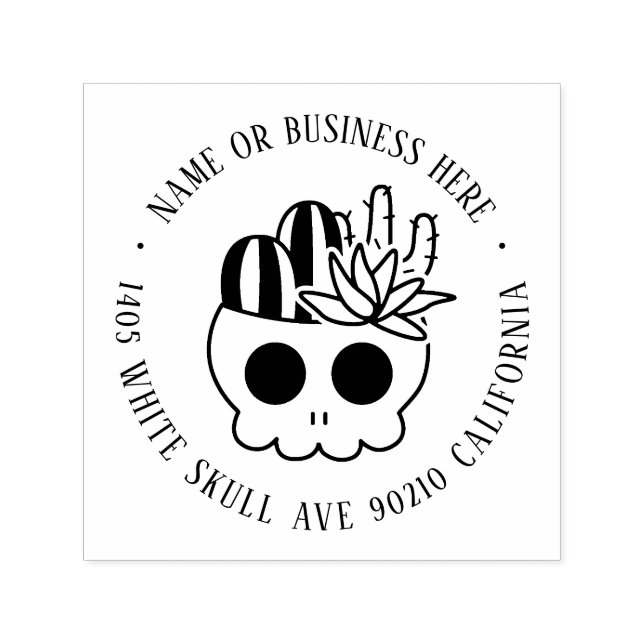 Niedliche Rücksendeadresse zu Halloween Individuel Permastempel (Design)