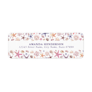 Niedliche Rücksendeadressen-Aufkleber von Starfish