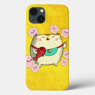 Niedliche runde Maneki Neko Katze Case-Mate iPhone Hülle