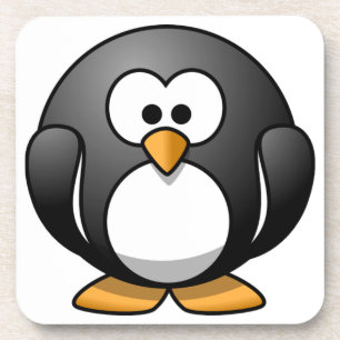 Niedliche runde Penguin-Entwürfe Untersetzer