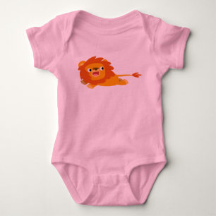 Niedliche Rushing Cartoon Lion Baby Bekleidung Strampler