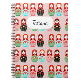 Niedliche Russische Puppen Matryoshka Puppen Indiv Notizblock