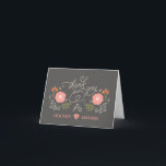 Niedliche Rustikale Blumenkarten Dankeskarte<br><div class="desc">Danke - Rustikale Blumenhochzeit - niedliche und lässige trendige abstrakte Blume mit locker Kalligraphie und Blumenakzenten. Passen Sie den Text so an, wie er ist, oder ändern Sie Größe, Hintergrundfarbe, Schriftart und Stil. Do-it-yourself Vorlagenfelder machen es einfach, Ihre eigenen, perfekten Dankeschön-Karten zu erstellen. Ideal für rustikale Hochzeiten auf dem Land,...</div>