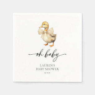 Niedliche Rustikale Duck Baby Dusche Serviette
