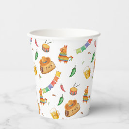 Niedliche Rustikale Fiesta Taco Bout Kinderdusche Pappbecher