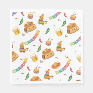 Niedliche Rustikale Fiesta Taco Bout Kinderdusche Serviette