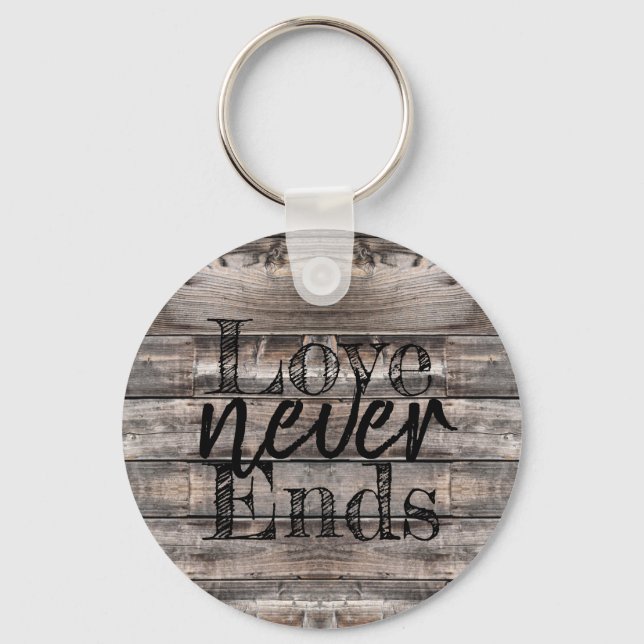 niedliche rustikale LIEBE ENVER | SCHLÜSSELANHÄNGE Schlüsselanhänger (Vorderseite)