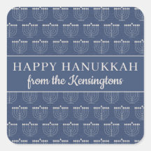 Niedliche Rustikale Menorah Hanukkah Holiday