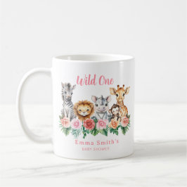 Niedliche Safari Animals Girl Baby Dusche Tasse -