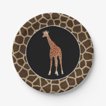 Niedliche Safari-Giraffen-wildes Tier Themed