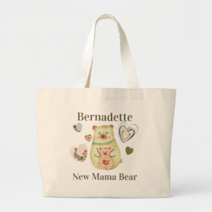 Niedliche Safari-Mama mit Name oder Monogramm zu g Jumbo Stoffbeutel