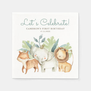 Niedliche Safari Serviette