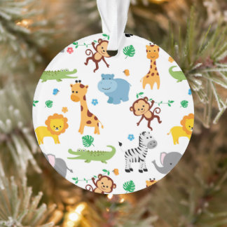 Niedliche Safari Tiere Kinderzimmer Muster Tote Ta Ornament
